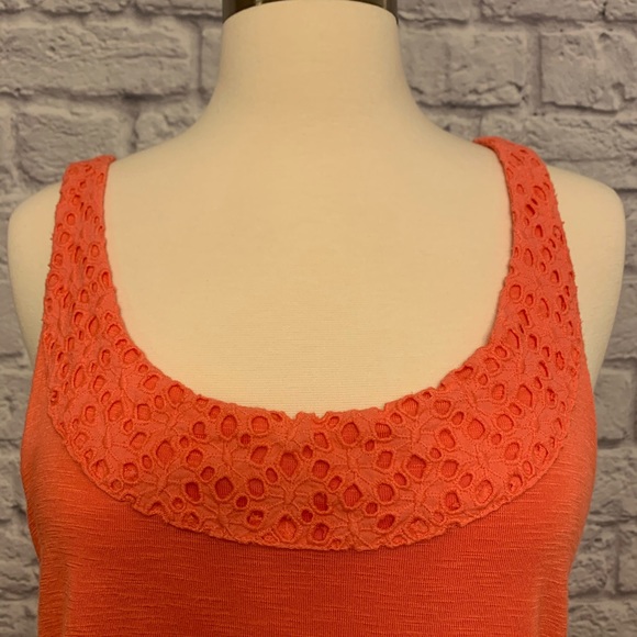 ❗️3/$20❗️Calvin Klein Jeans Coral Sundress - Picture 2 of 8